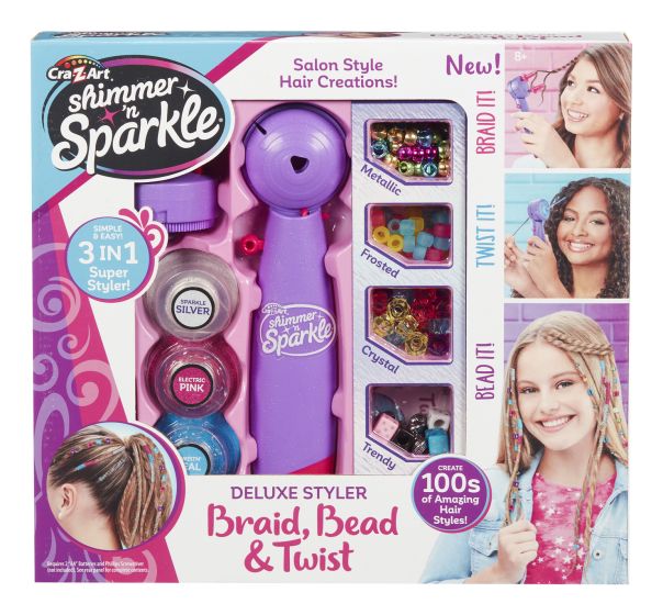 Shimmer N Sparkle Deluxe Styler Bead & Twist SNS - 65576 - Colorland Toys