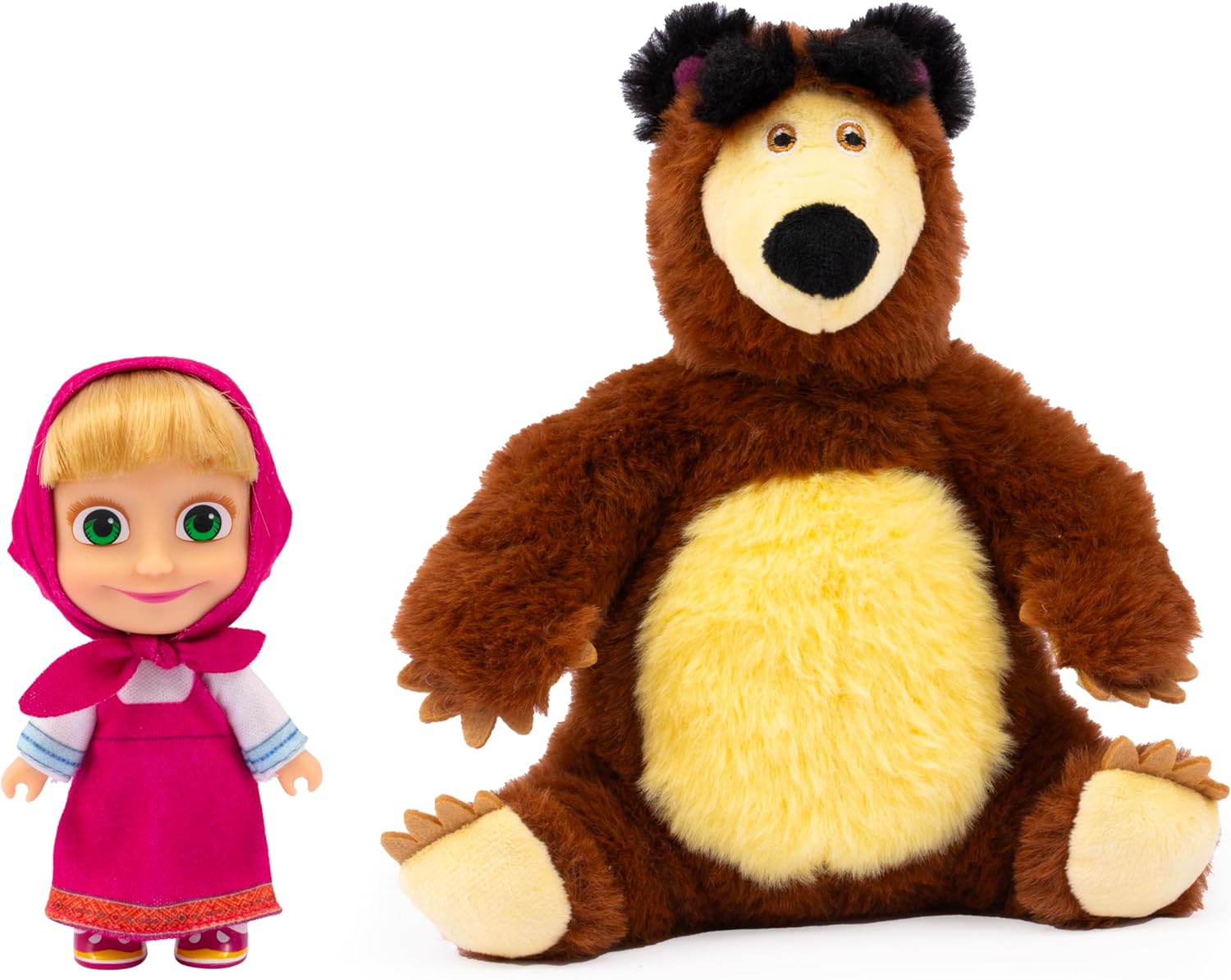 Simba Masha 12cm Doll And Bear 20cm plush 6800021000 - Colorland Toys