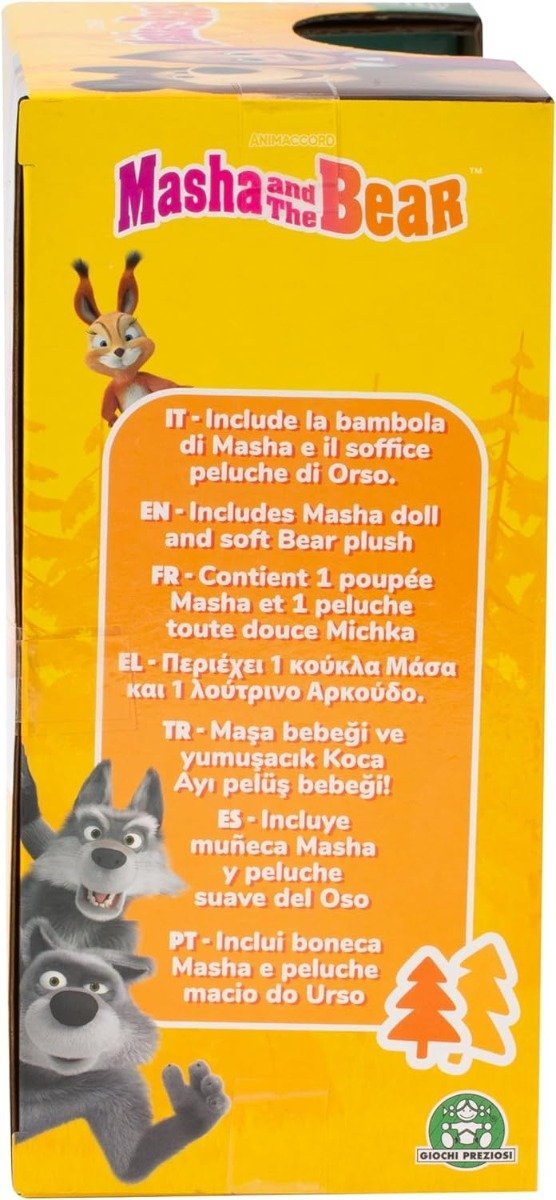 Simba Masha 12cm Doll And Bear 20cm plush 6800021000 - Colorland Toys