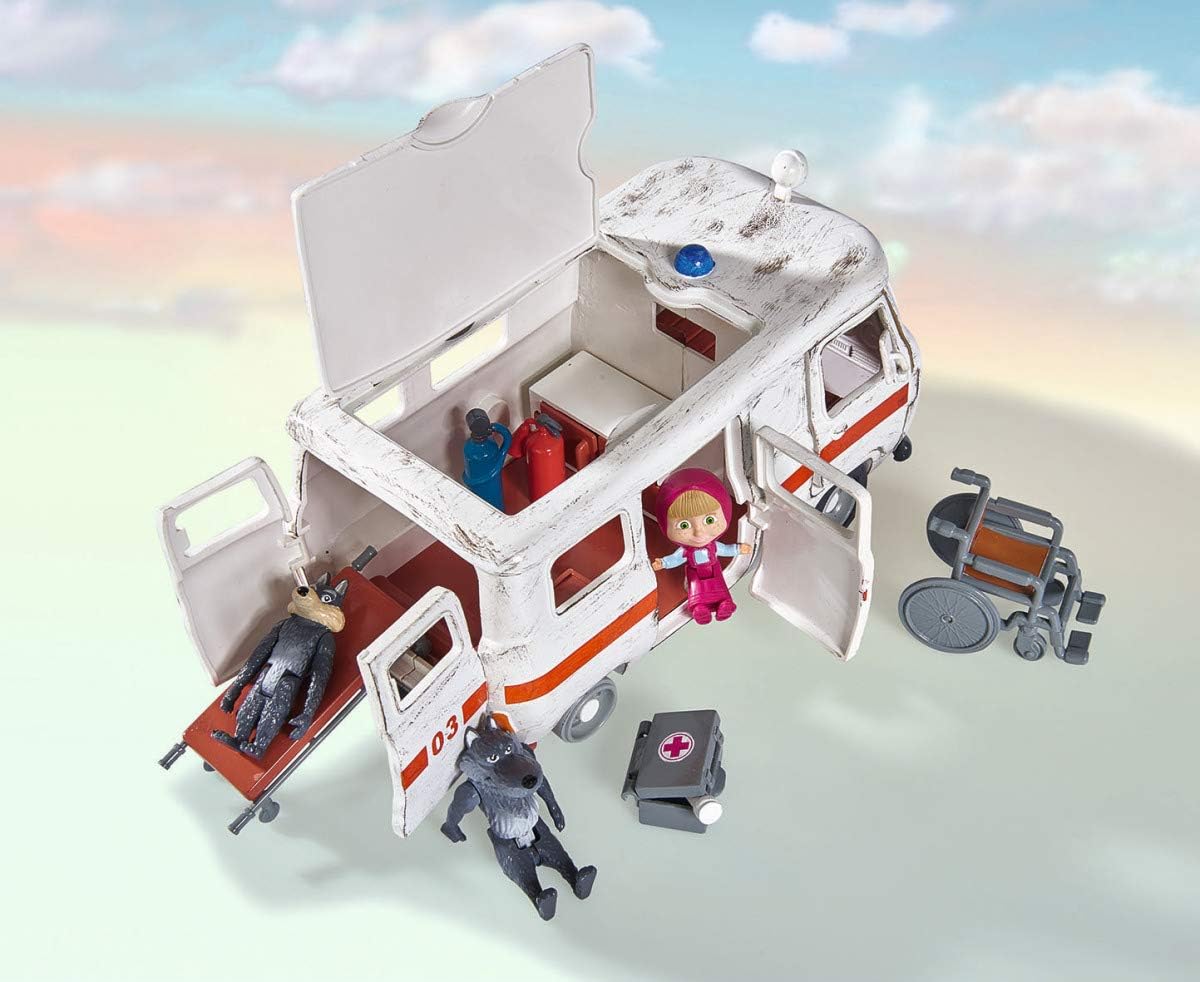 Simba Masha Ambulance Play set 109309863WEB - Colorland Toys