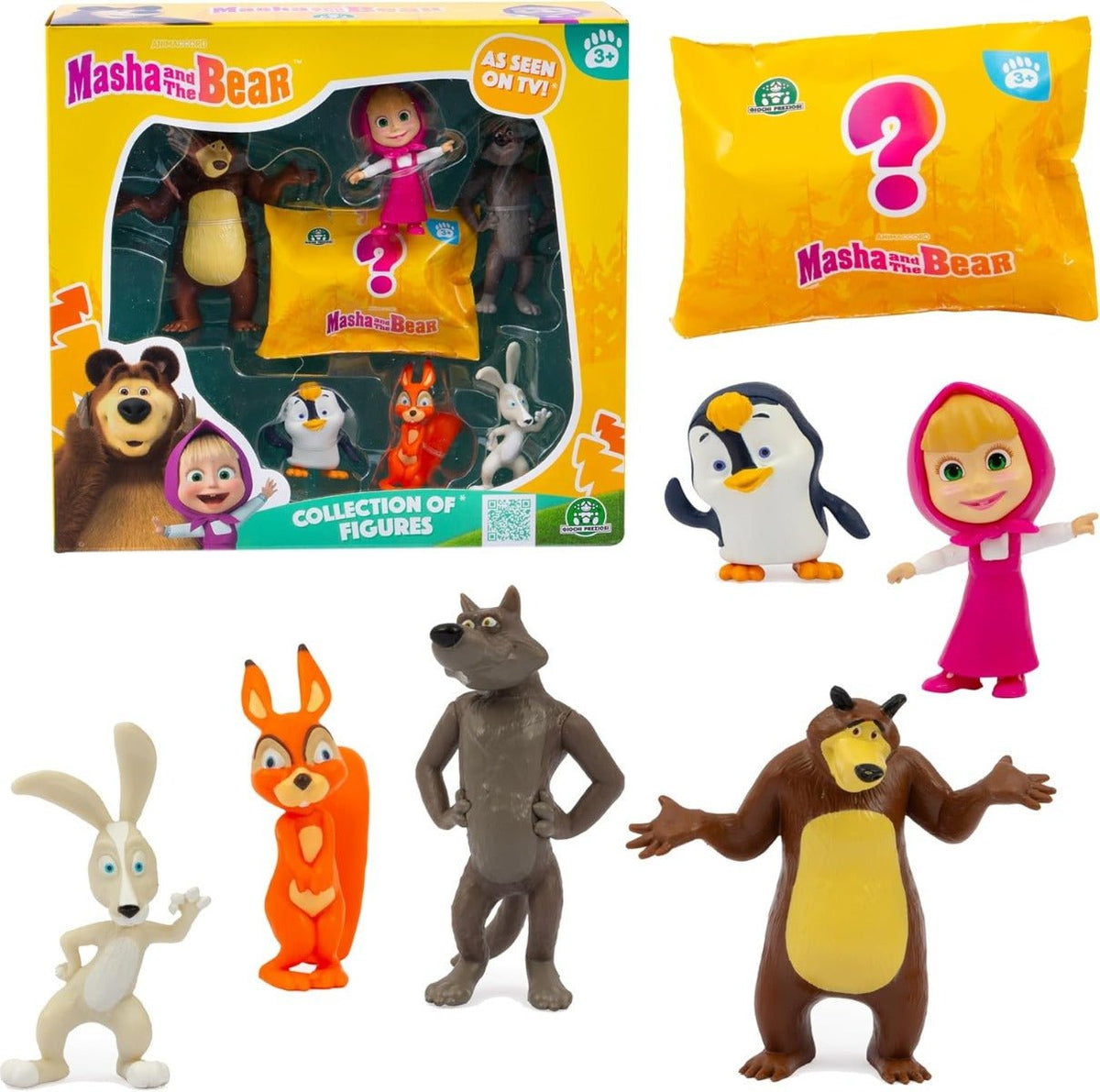 Simba Masha And The Bear 7 Figures Pack 6800023000 - Colorland Toys