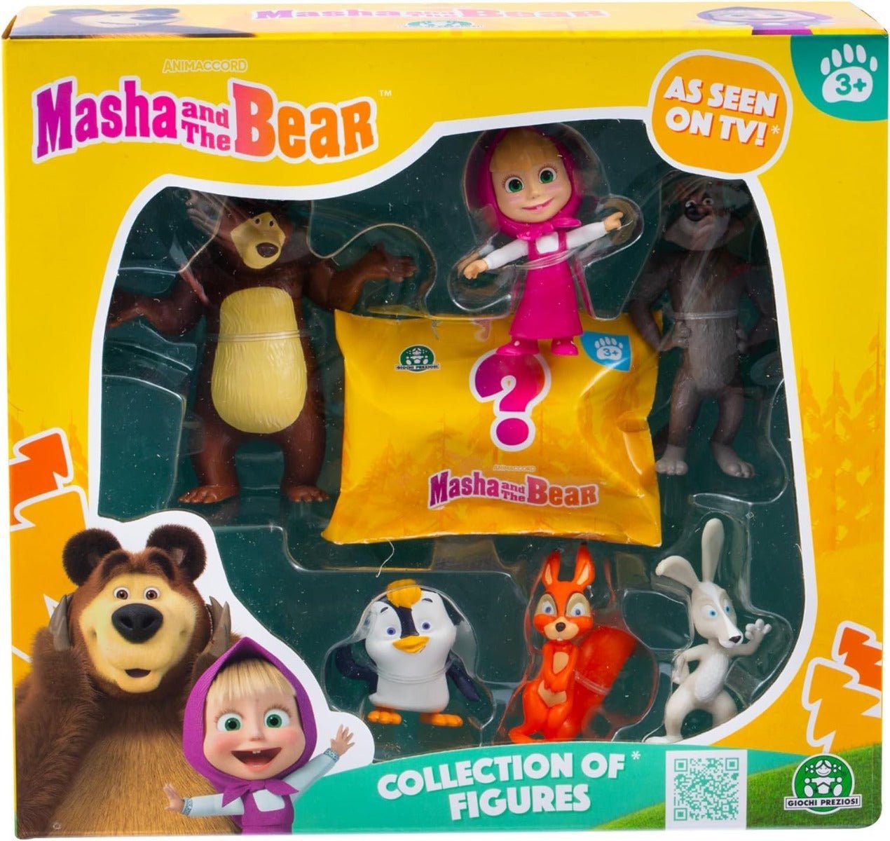 Simba Masha And The Bear 7 Figures Pack 6800023000 - Colorland Toys