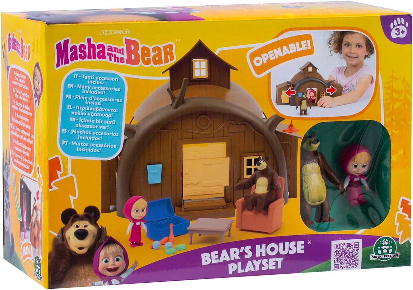 Simba Masha and the Bear Bear's House Playset 6800022000 - Colorland Toys