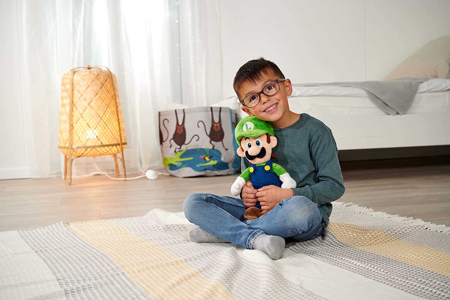 Simba Super Mario Luigi Plush Figure 30cm 109231011 - Colorland Toys