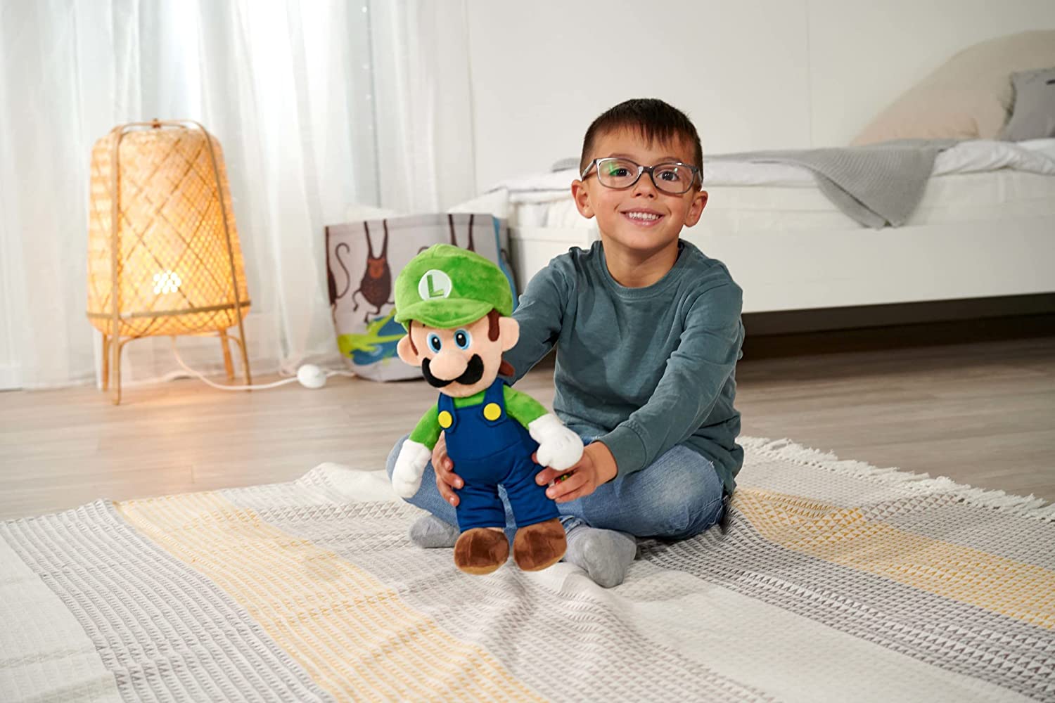 Simba Super Mario Luigi Plush Figure 30cm 109231011 - Colorland Toys