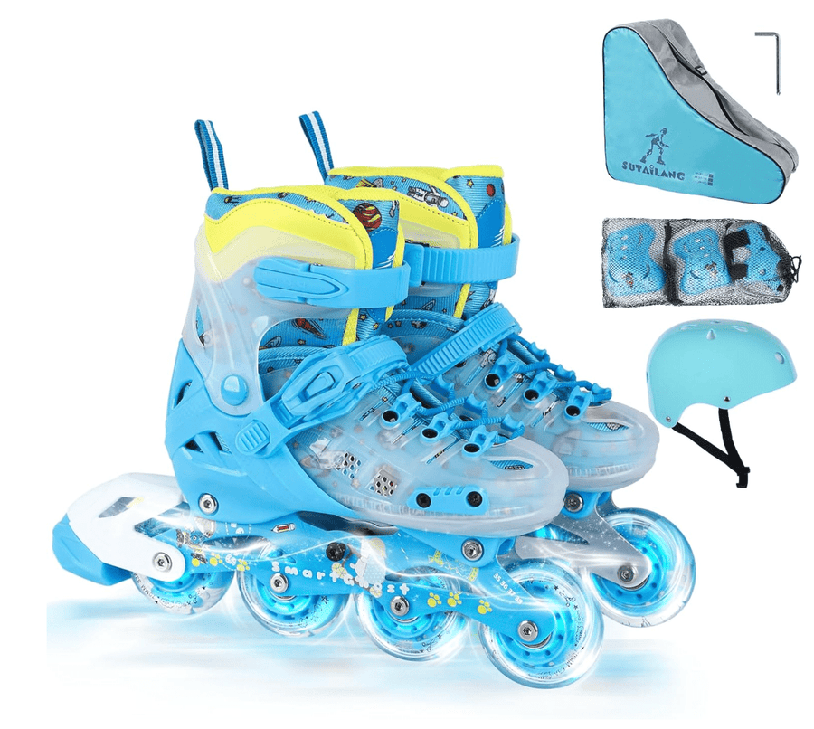 Skate Shoes Size 31-34 Blue Small — image 1