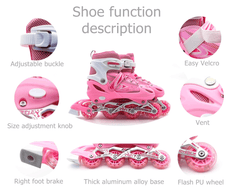 Skate Shoes Size 31 - 34 Pink Small - Colorland Toys