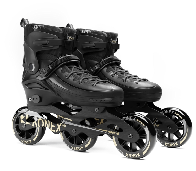 Skate Shoes Size 35-38 Black SKATE2023-M — image 1