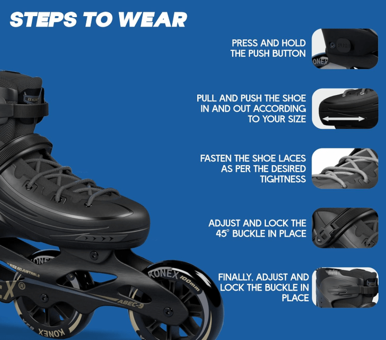 Skate Shoes Size 35 - 38 Black SKATE2023 - M - Colorland Toys