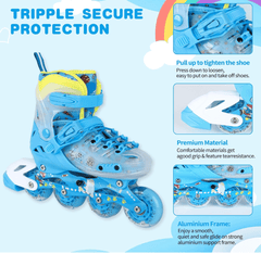 Skate Shoes Size 39 - 42 Blue Large - Colorland Toys