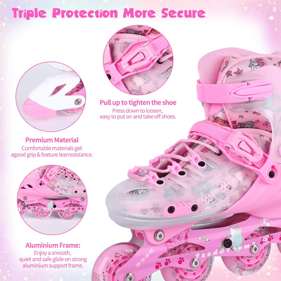 Skate Shoes Size 39-42 Pink Large — image 2