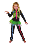 Skeleton Girl Halloween Fancy Dress Costume XL CC221X