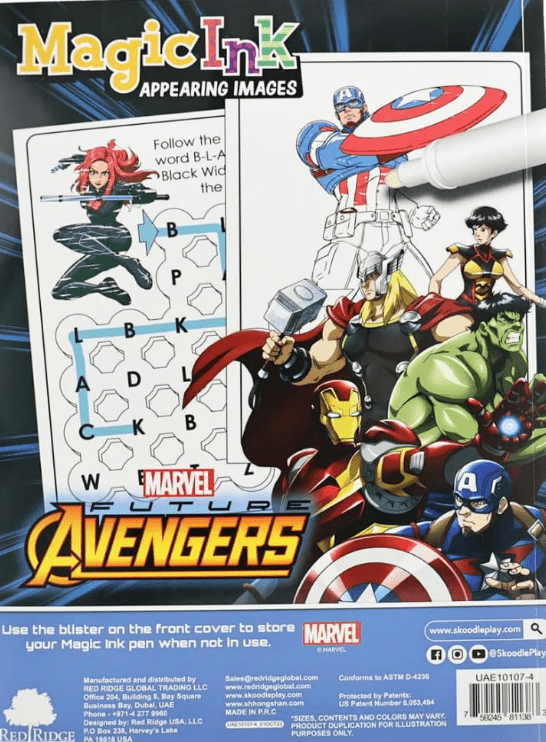 Skoodles Avengers Water Magic Pad - Colorland Toys