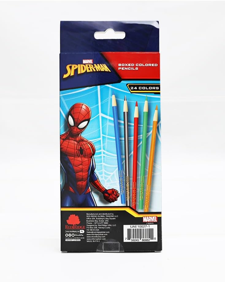 Skoodles Spider-Man Coloured Pencil 24 Pieces — image 1
