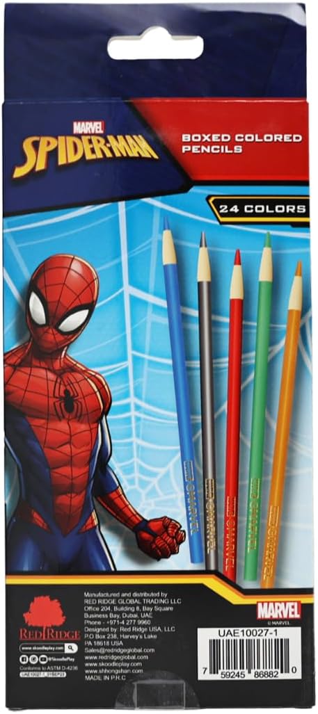 Skoodles Spider-Man Coloured Pencil 24 Pieces — image 4