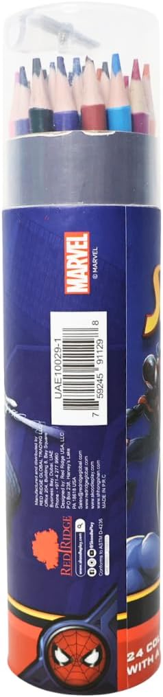 Skoodles Spider-Man Coloured Pencil With Sharpener 24 Pieces — image 5