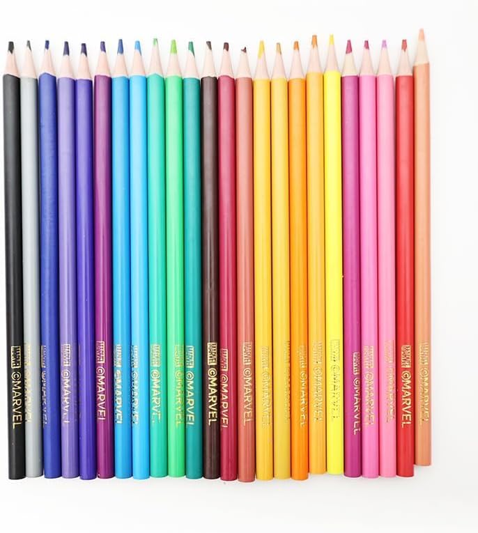 Skoodles Spider-Man Coloured Pencil With Sharpener 24 Pieces — image 3