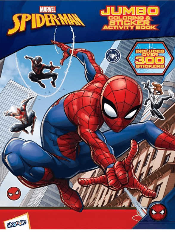 Skoodles Spider-Man Jumbo Coloring And Sticker Activity Book — image 1