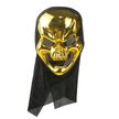 Skull Face Gold Halloween Mask