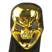 Skull Face Gold Halloween Mask