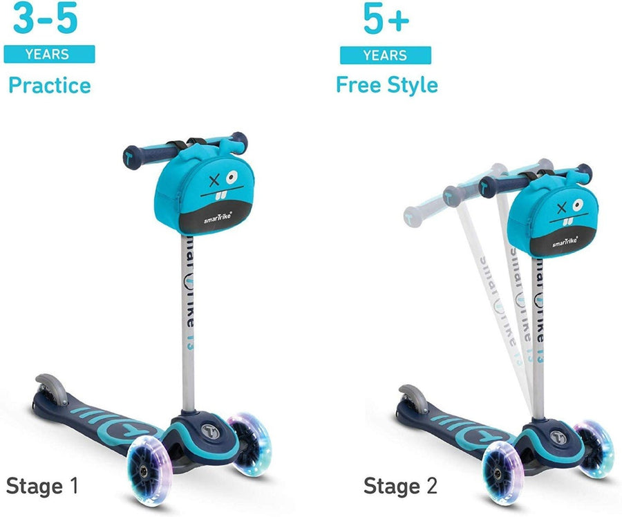 Smartrike Scooter T3 Blue With Safety Gear 2000801 — image 2