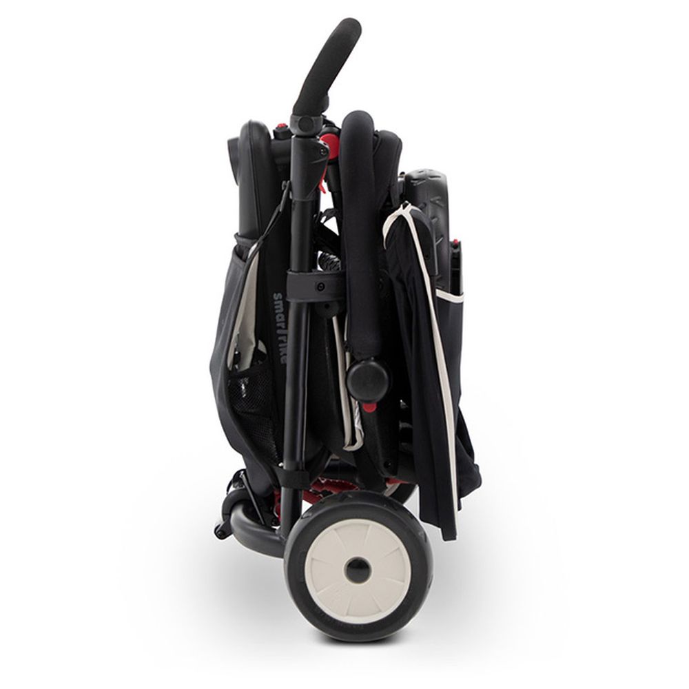 SmarTrike STR3 Folding 6 - in - 1 Trike Black with Cream Pipping 5021933 - Colorland Toys