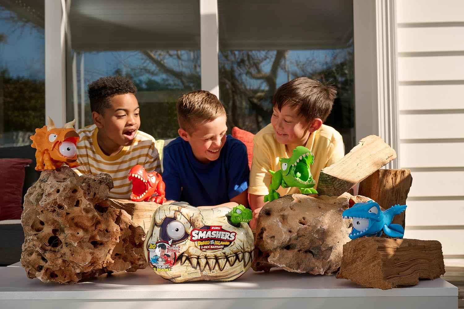 Smashers Dino Island T-Rex Battle Playset ZUR-74114 - Colorland Toys