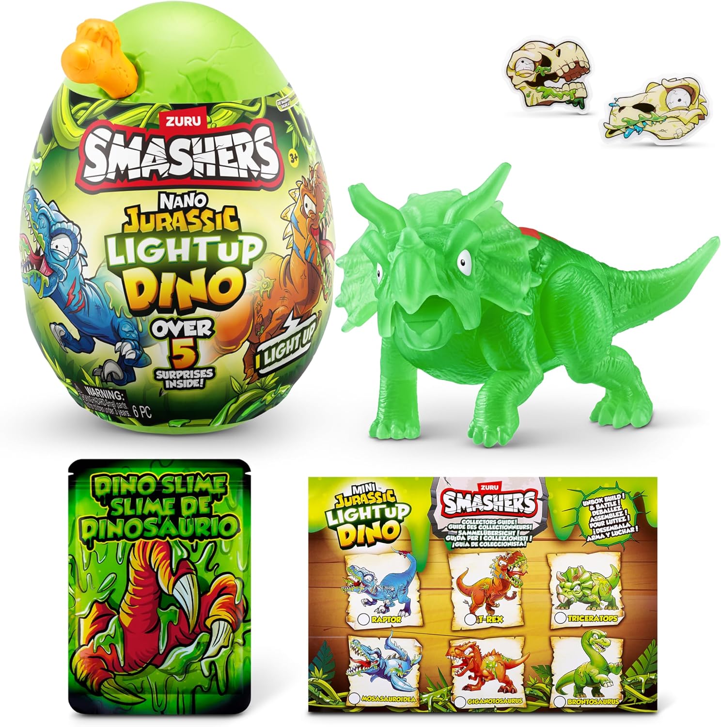 Smashers Jurassic Nano Egg ZUR-74132/74132TQ1 - Colorland Toys