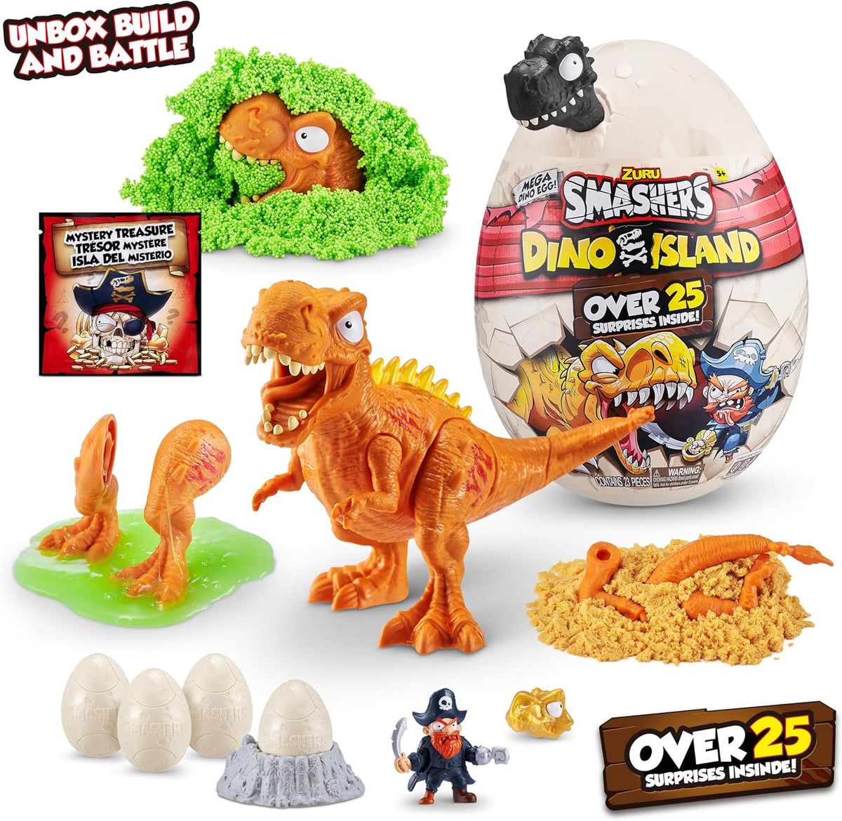 Smashers Mega Dino Combo 2-Pack [Dino Island + Jurassic Light Up Dino Egg] ZUR-74148 — image 2