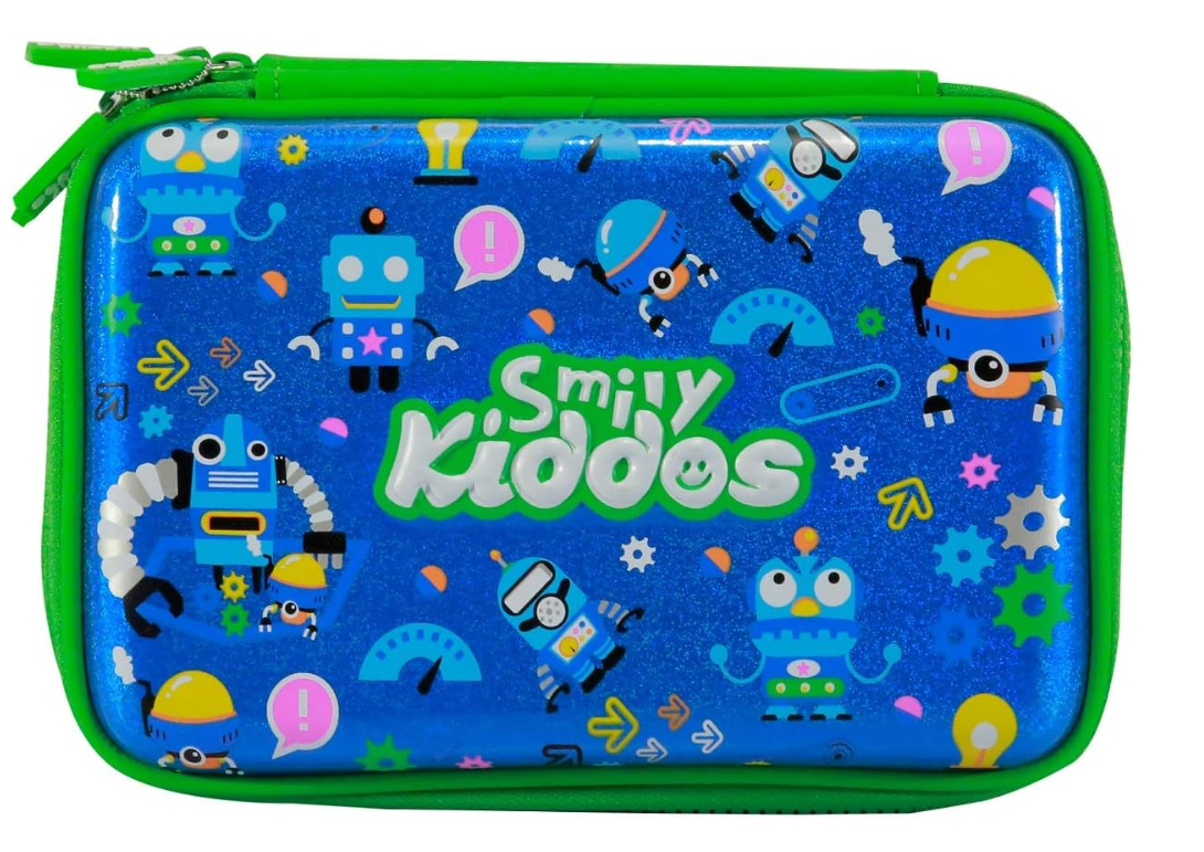 Smily Kiddos Double Compartment Pencil Case - Blue SK11001004 - Colorland Toys
