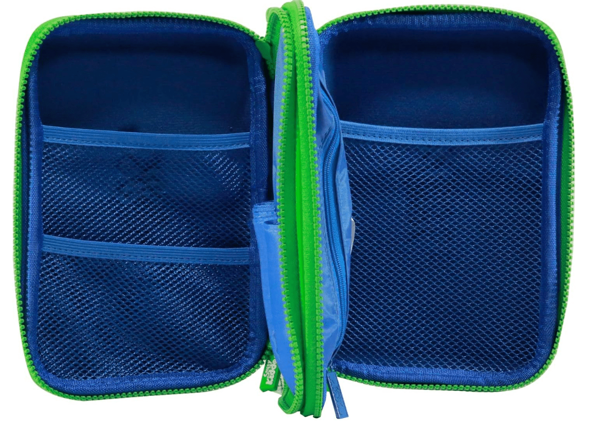 Smily Kiddos Double Compartment Pencil Case - Blue SK11001004 - Colorland Toys