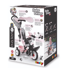Smoby Bike Baby Driver Pink 7600741501 - Colorland Toys