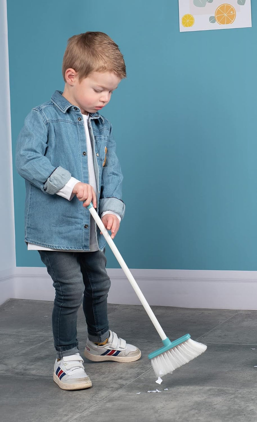 Smoby Cleaning Set for Kids with Shovel, Hand Brush & Large Broom — image 3
