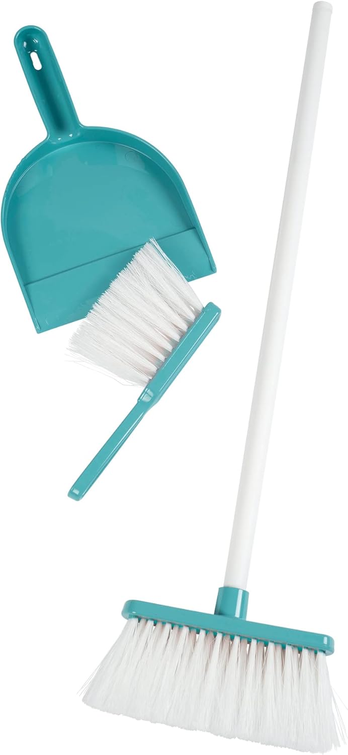 Smoby Cleaning Set for Kids with Shovel, Hand Brush & Large Broom — image 1
