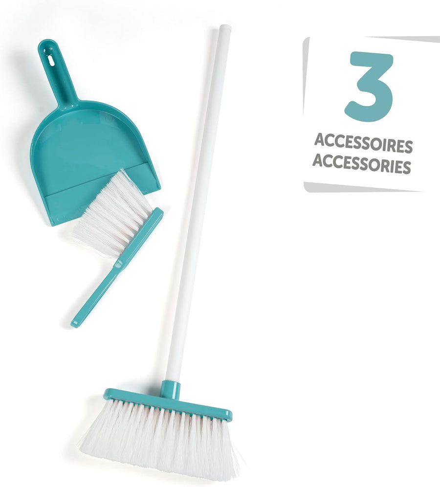 Smoby Cleaning Set for Kids with Shovel, Hand Brush & Large Broom — image 2