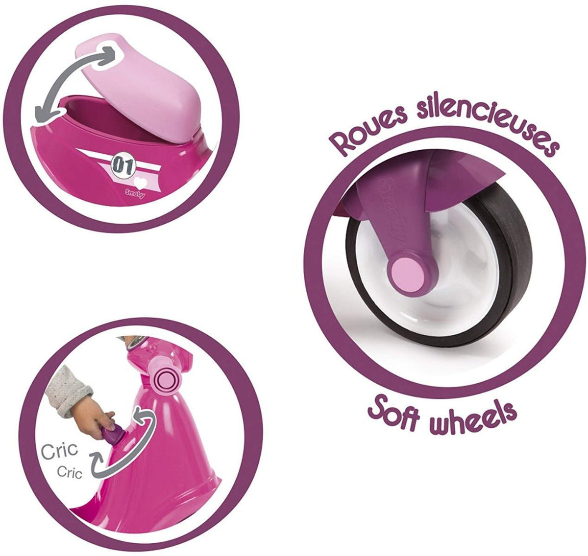 Smoby Scooter Pink 721002 — image 4