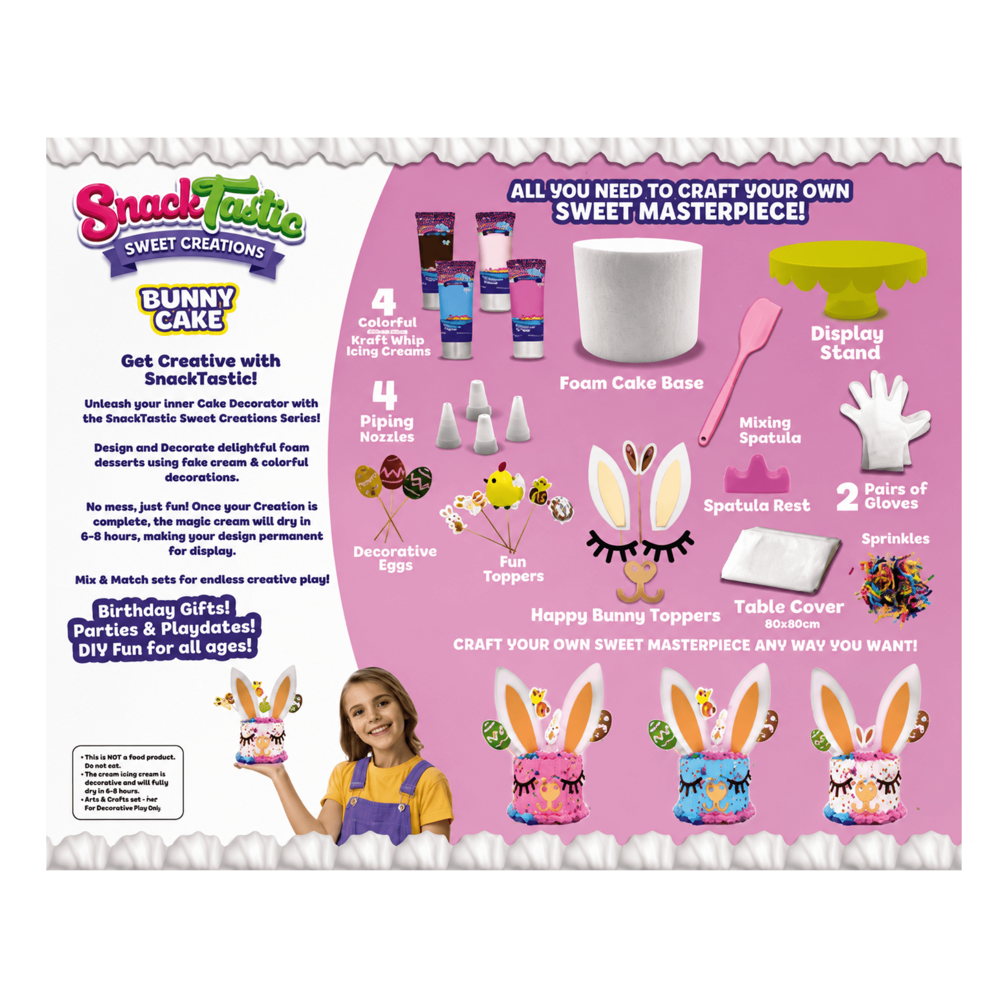 Snack Tastic Easter Bunny Cake Kit 2501003 - Colorland Toys