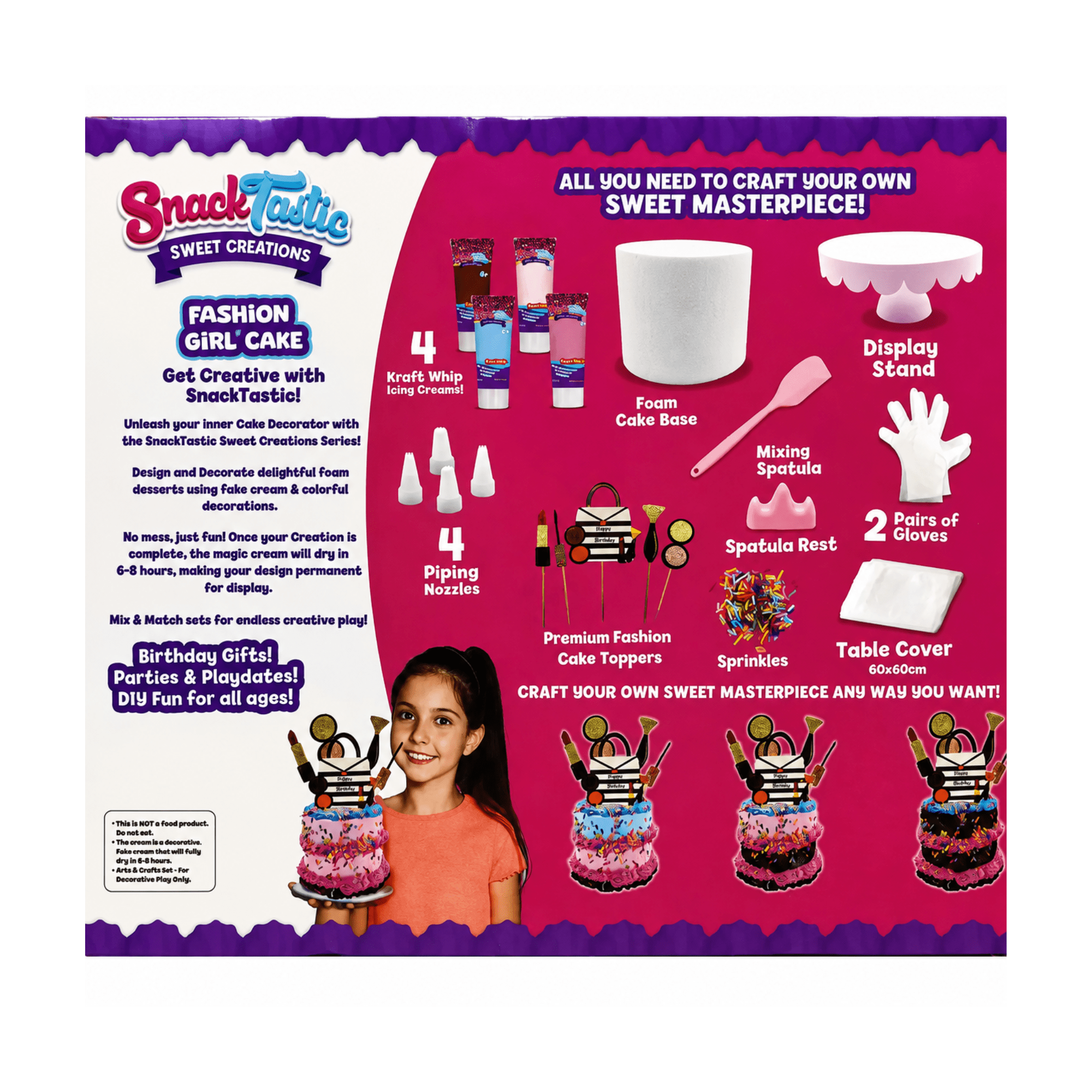Snack Tastic Fabulous Fashion Cake Kit 2501004 - Colorland Toys