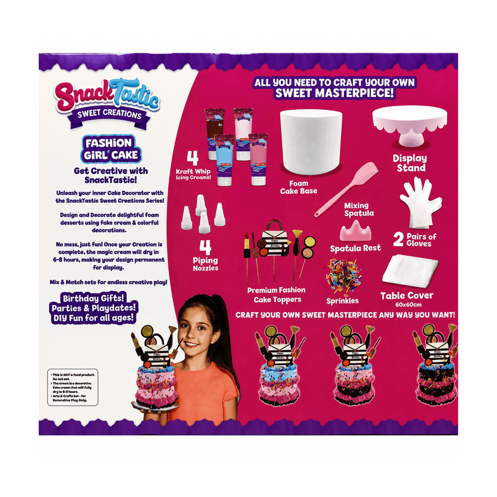 Snack Tastic Fabulous Fashion Cake Kit 2501004 - Colorland Toys