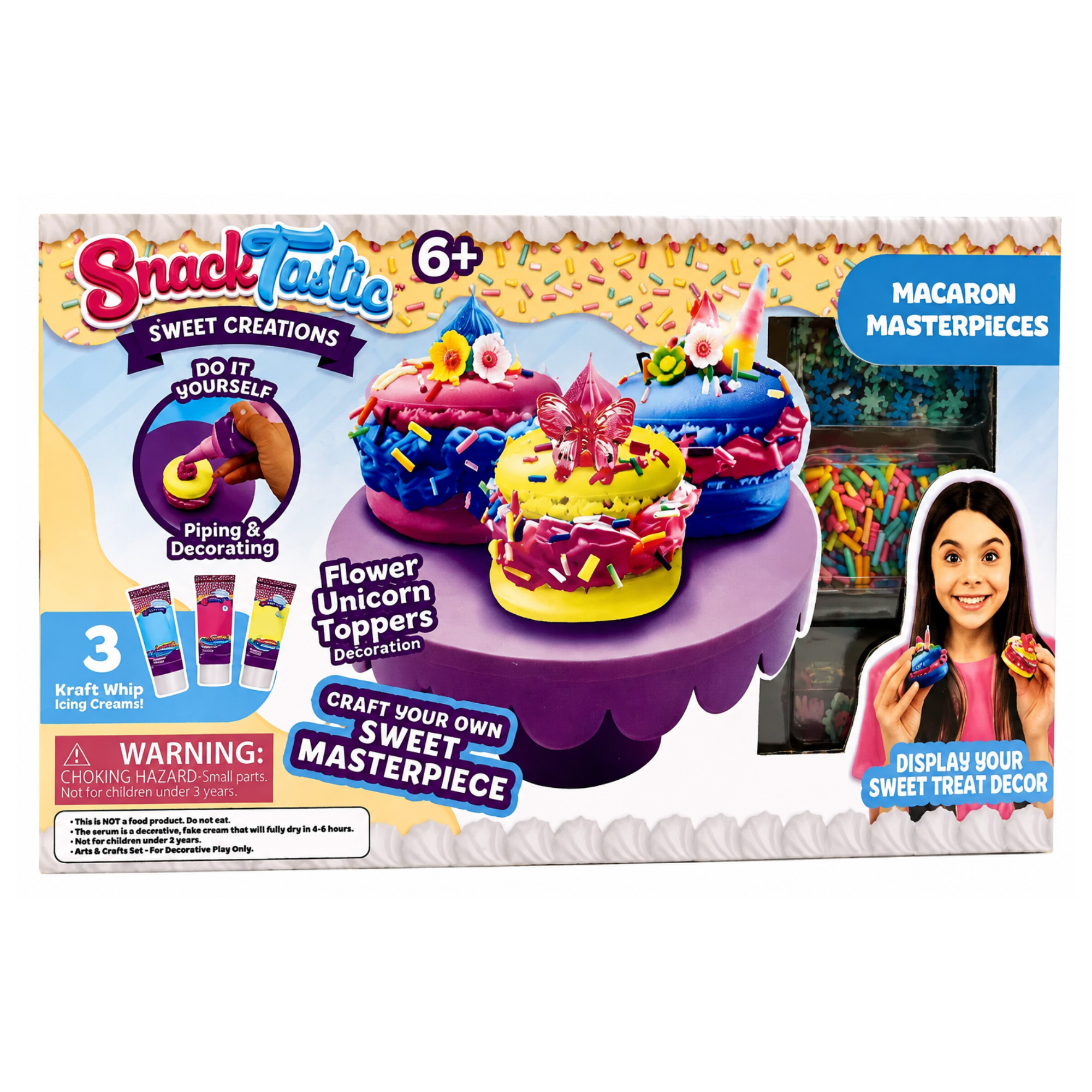 Snack Tastic Macaron Masterpieces Decorating Kit 2412004 - Colorland Toys