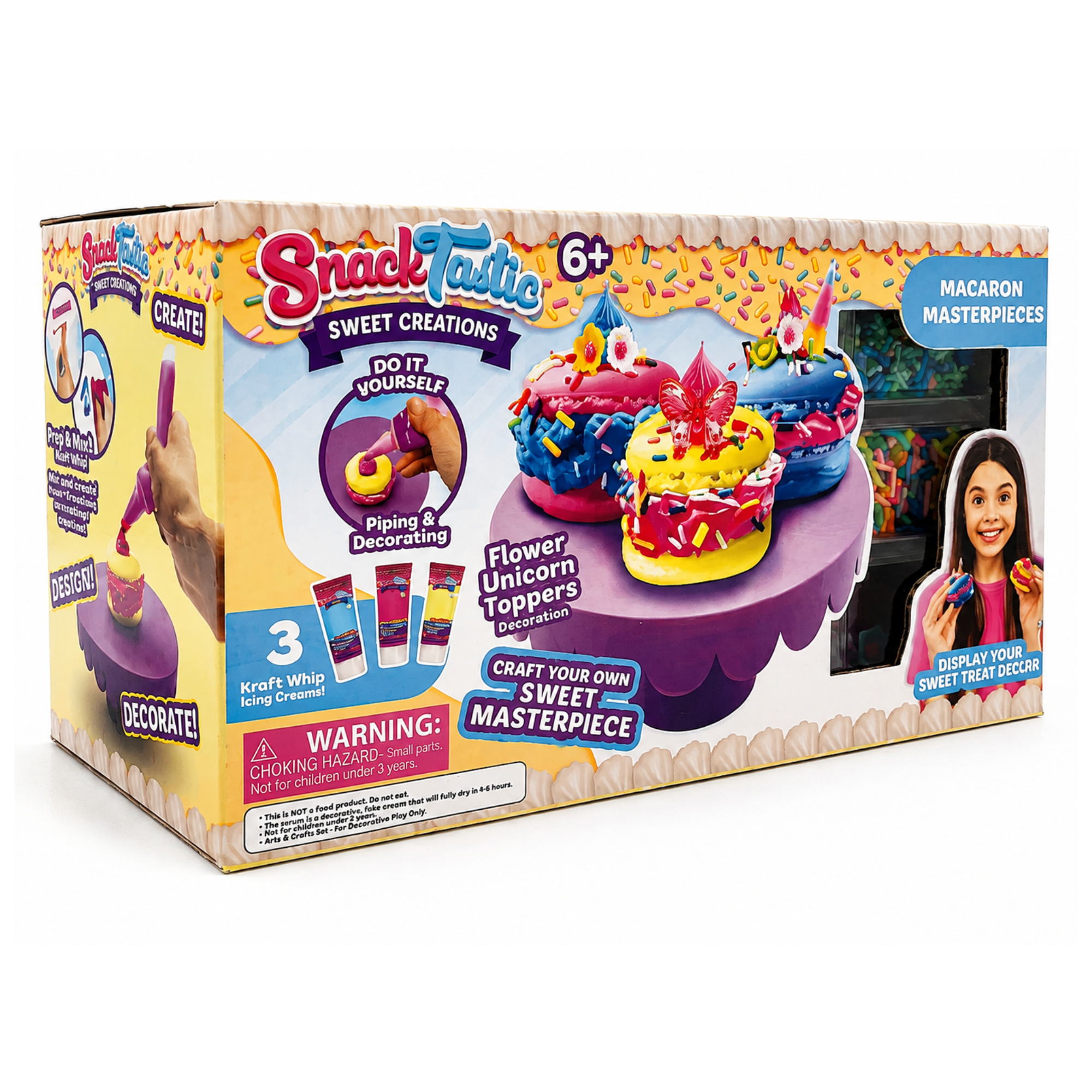 Snack Tastic Macaron Masterpieces Decorating Kit 2412004 - Colorland Toys
