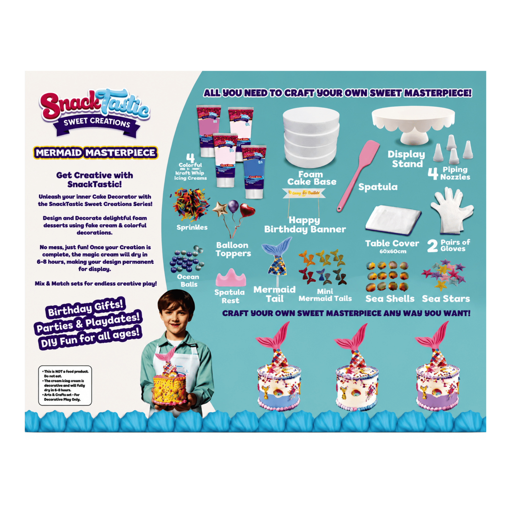 Snack Tastic Mermaid Masterpiece Cake Kit 2412007 - Colorland Toys
