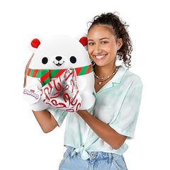 Snackles Christmas Bear And Hershey Kiss Plush 14 Inches - Colorland Toys