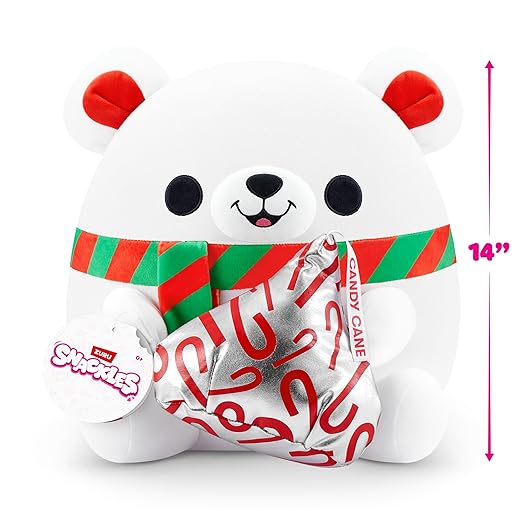 Snackles Christmas Bear And Hershey Kiss Plush 14 Inches - Colorland Toys