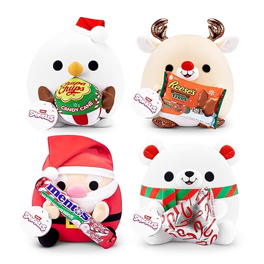 Snackles Christmas Santa Claus And Mentos Plush 14 Inches - Colorland Toys