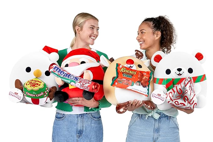 Snackles Christmas Snowman And Chupa Chup Plush 14 Inches - Colorland Toys