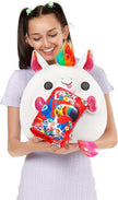 Snackles Holding Kellogg's Froot Loops - Unicorn Plush 14inch 77511B