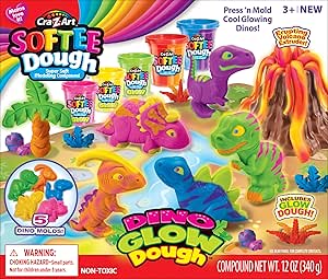 Softee Dough Dino Glow Dough CA - 66603 - Colorland Toys