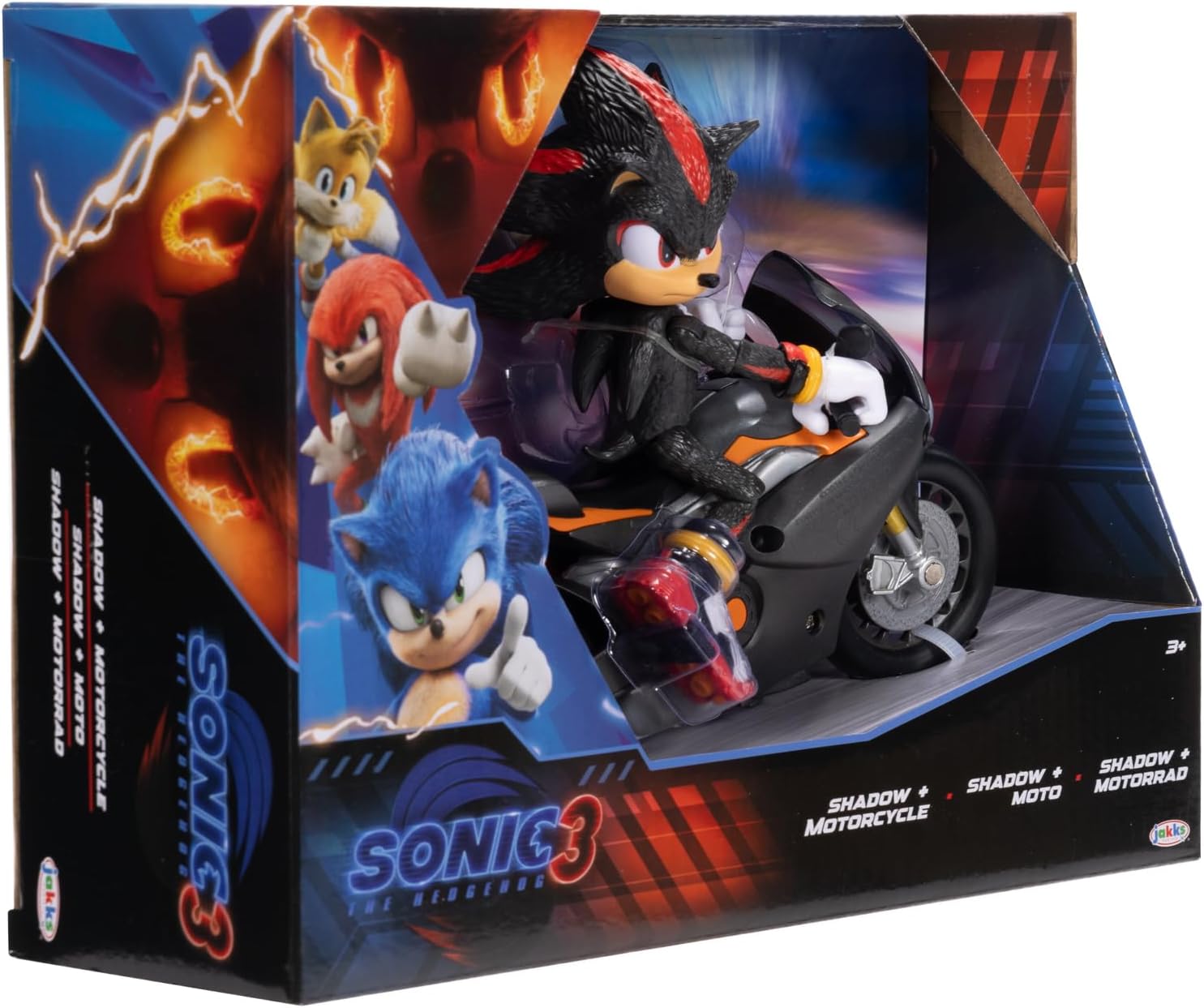 Sonic 3 Movie 5 Fig Shadow Motorcycle 42406 - Colorland Toys