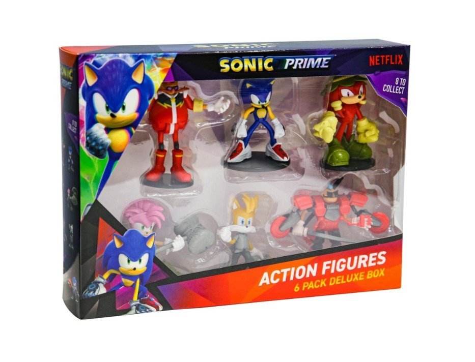 Sonic Articulated Action Figures 6 Pack Deluxe Box S1 SON6070 - Colorland Toys